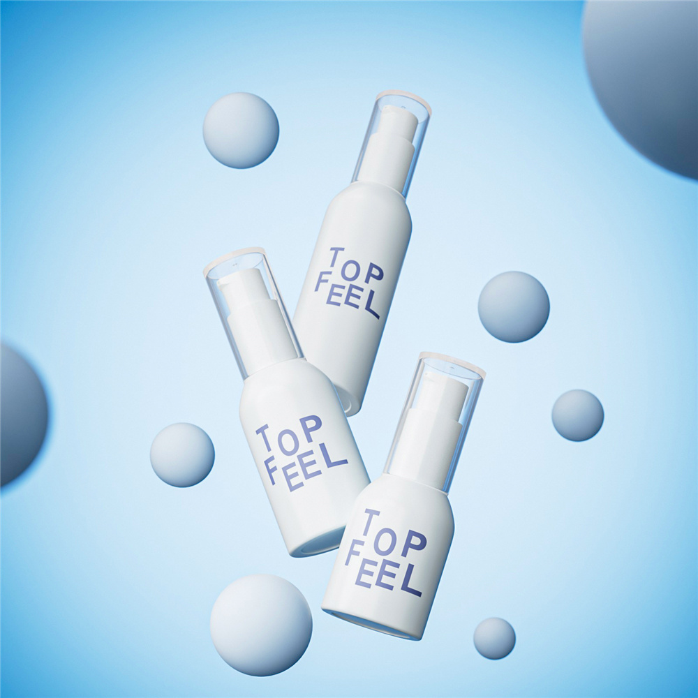 TA02 Mini Cute Airless Cosmetic Bottle Round Shoulder Plastic Bottle