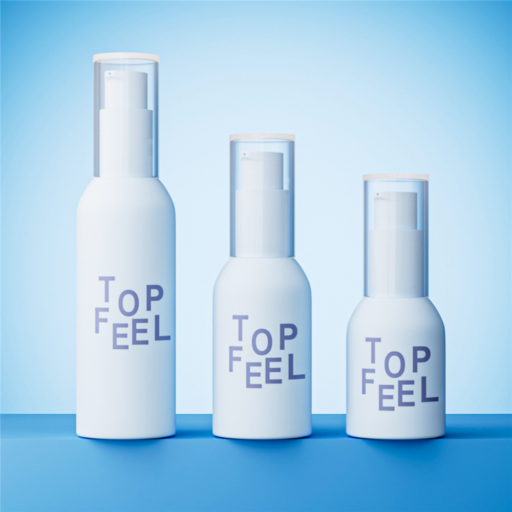 TA02 Mini Cute Airless Cosmetic Bottle Round Shoulder Plastic Bottle (1)
