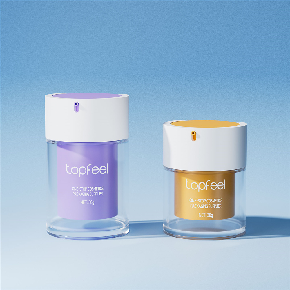 PJ77 Refillable Glass Airless Cosmetic Jar