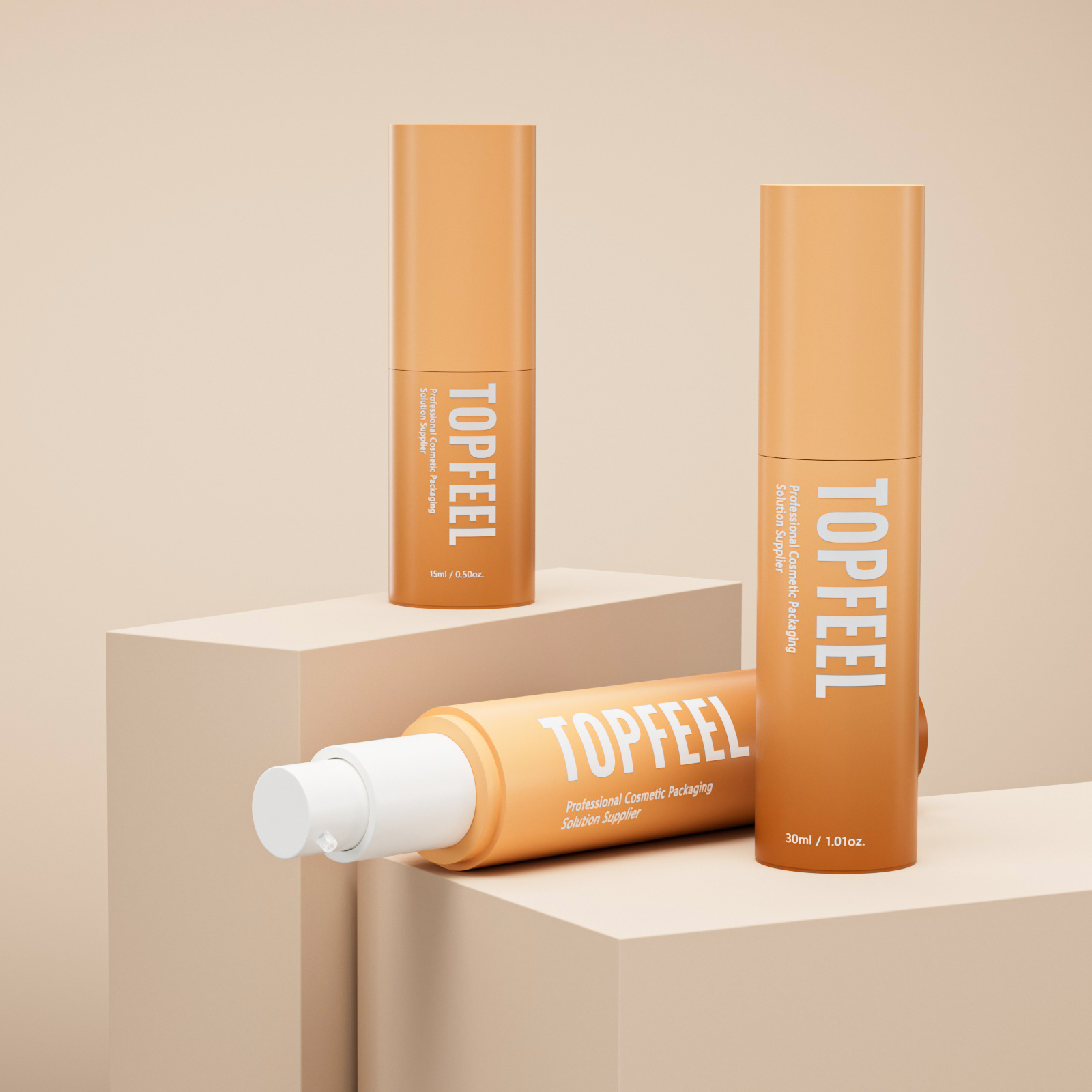 TA01 Metal-Free Airless Pump Bottle Snap-on Cosmetic Packaging Manufacturer (3)