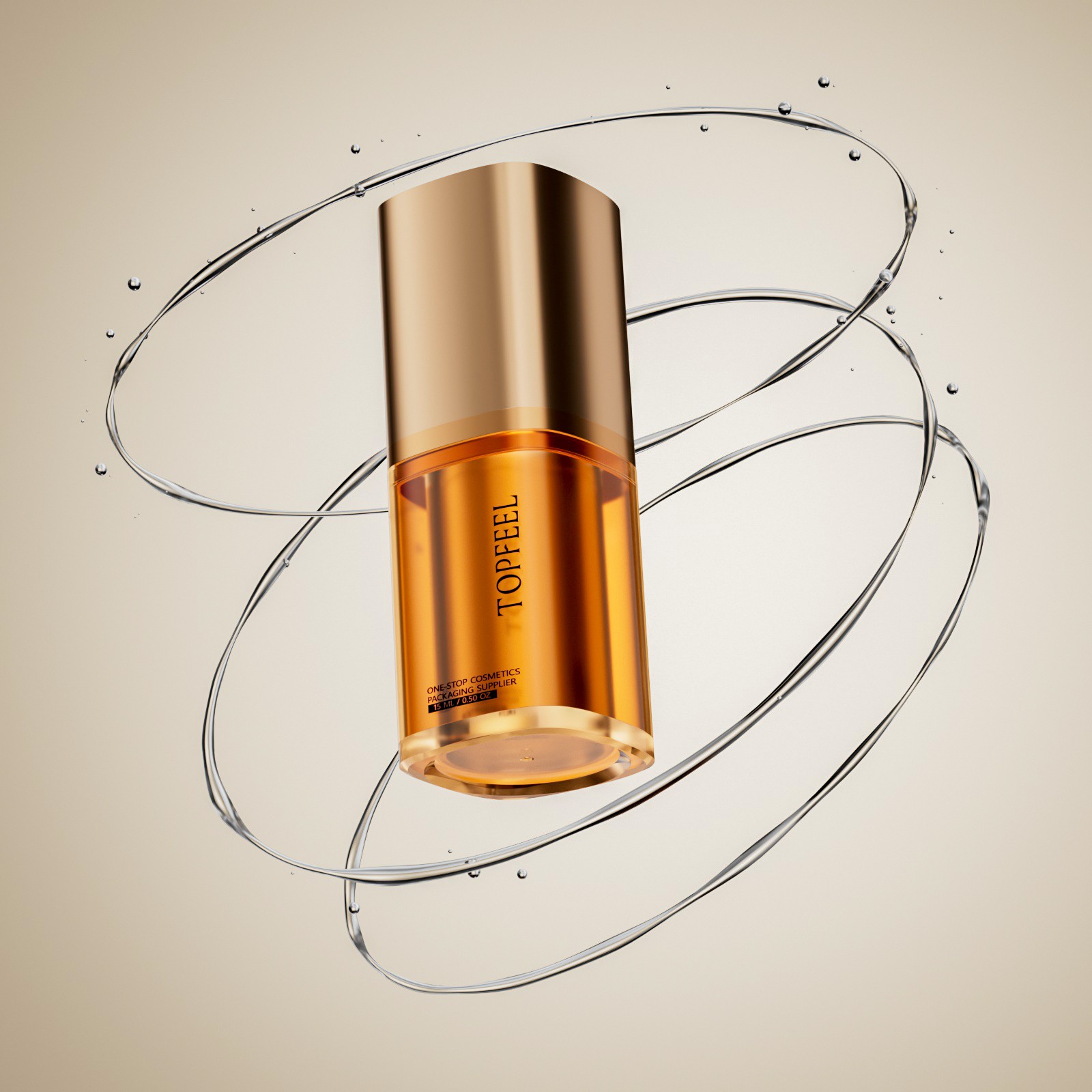 TA07 Square Airless Skincare Packaging Press Bottle Supplier