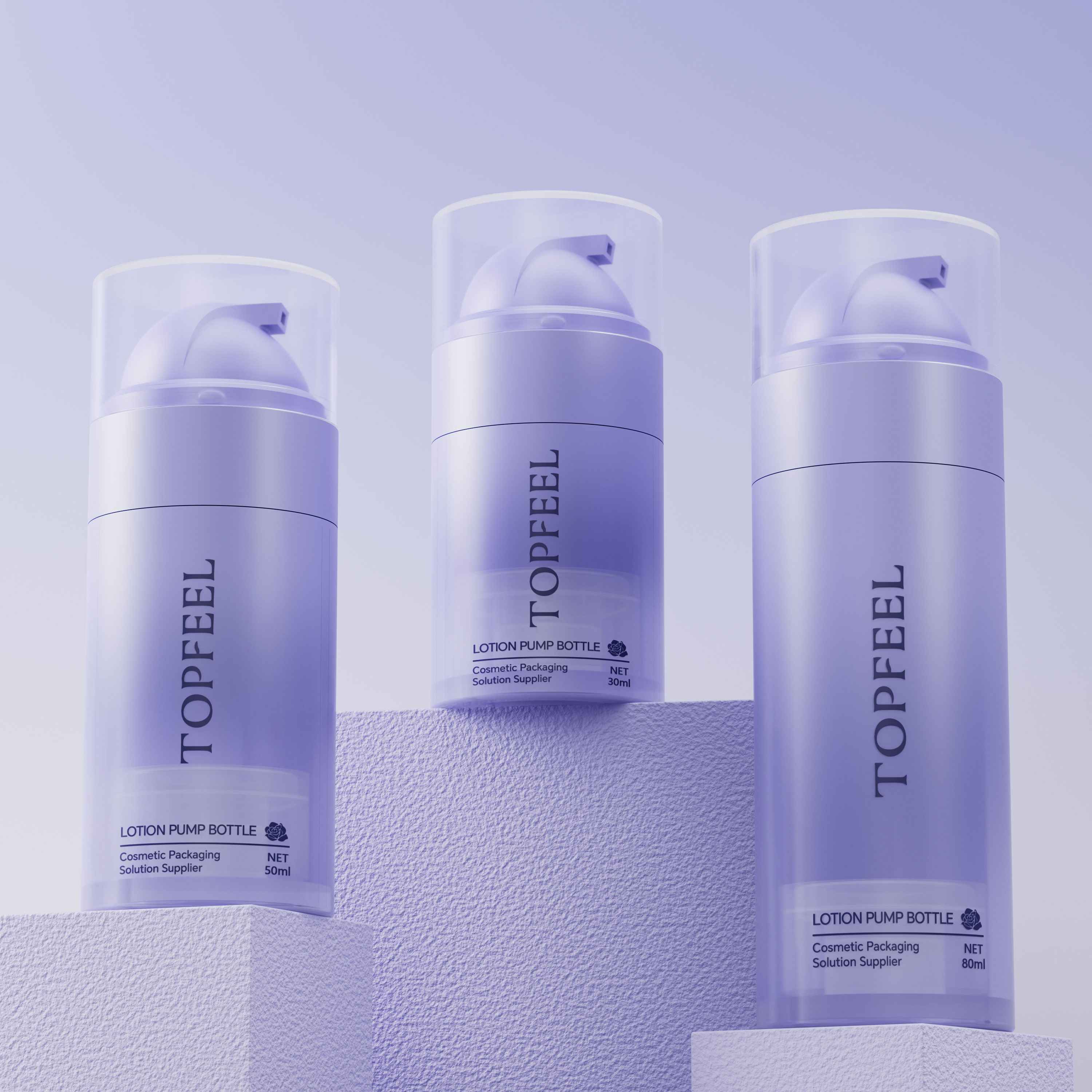 PA149 PET Airless Pump Bottle Cosmetic Packaging Wholesale Supplier